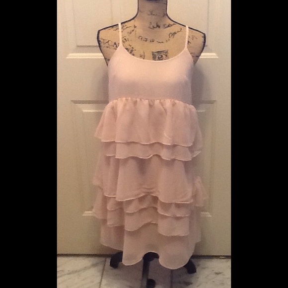 WHAT NOT TO WEAR PINK CHIFFON DRESS - Picture 2 of 2