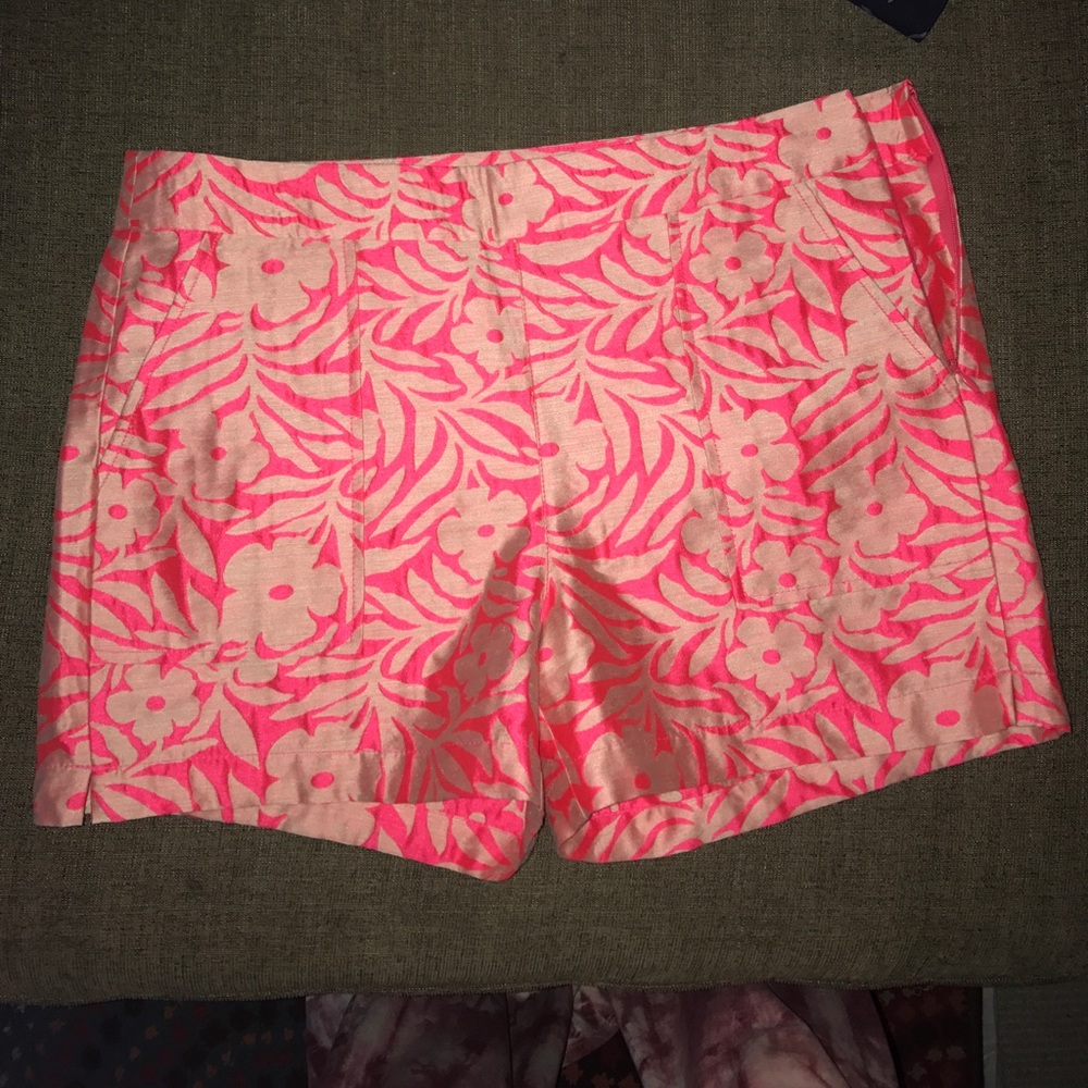 neon floral J crew shorts No offers