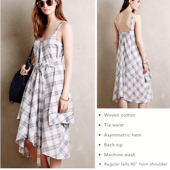 Anthropologie Dresses & Skirts - 🆕Anthropologie Plaid Belmar Hanky Hem Dress