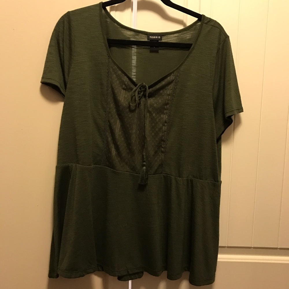 Torrid olive Green Top