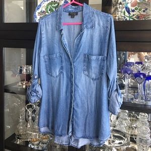 Denim button down shirt