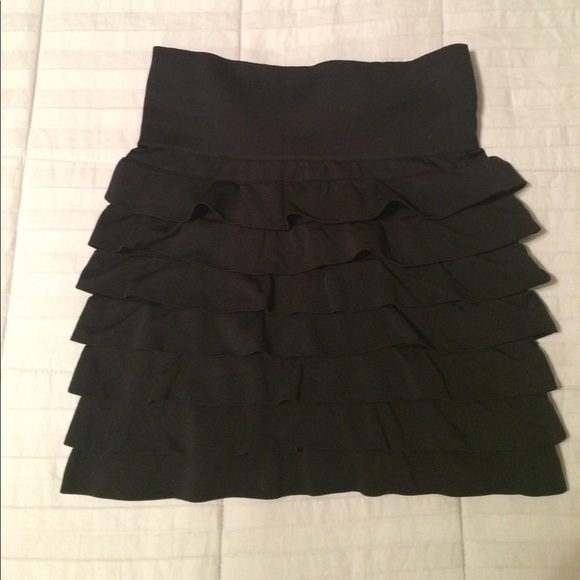 Black Skirt with Ruffles - Picture 1 of 1