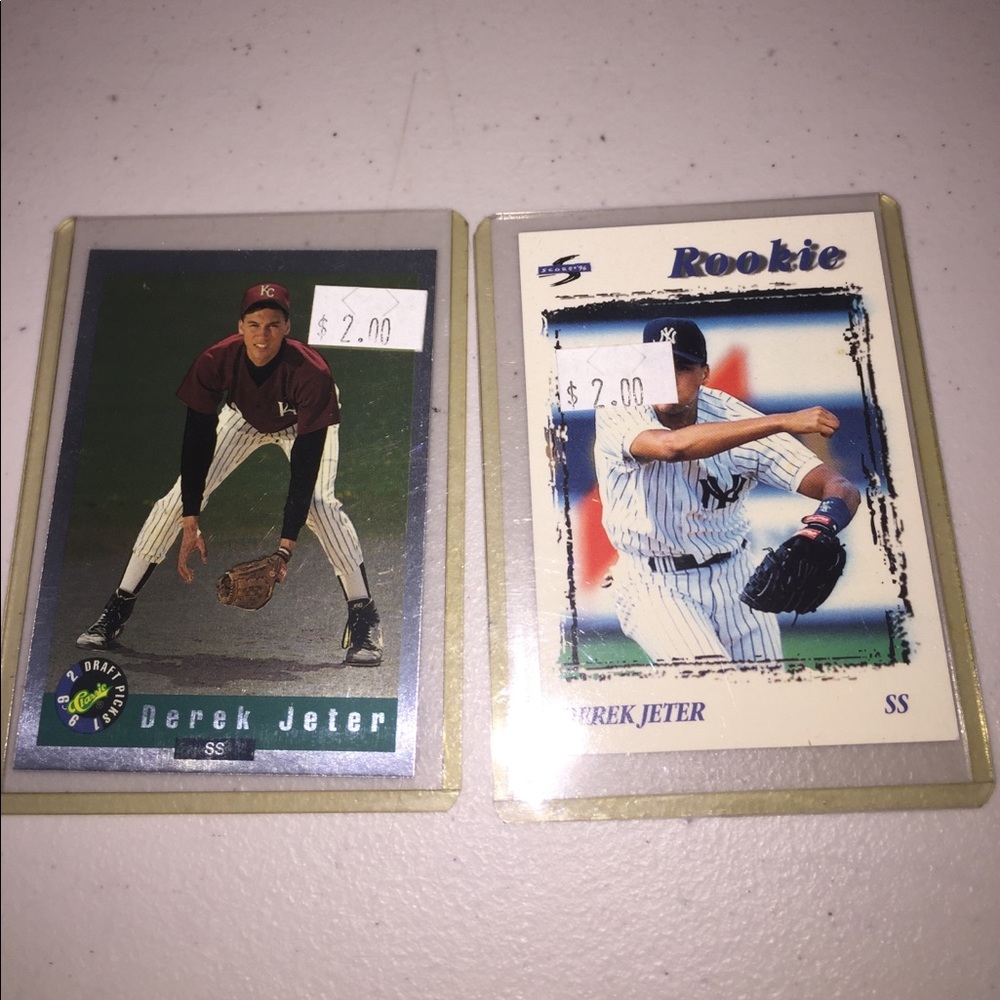 Lot 2 Derek Jeter Rookie cards