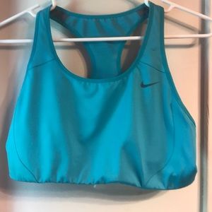 NIKE DRI FIT SPORTS BRA TEAL