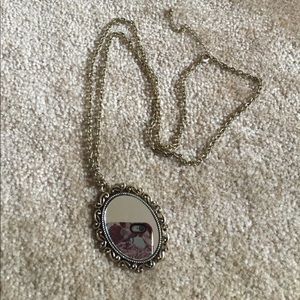 Long mirror necklace / free with purchase