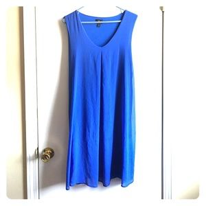 Blue loose fitted dress