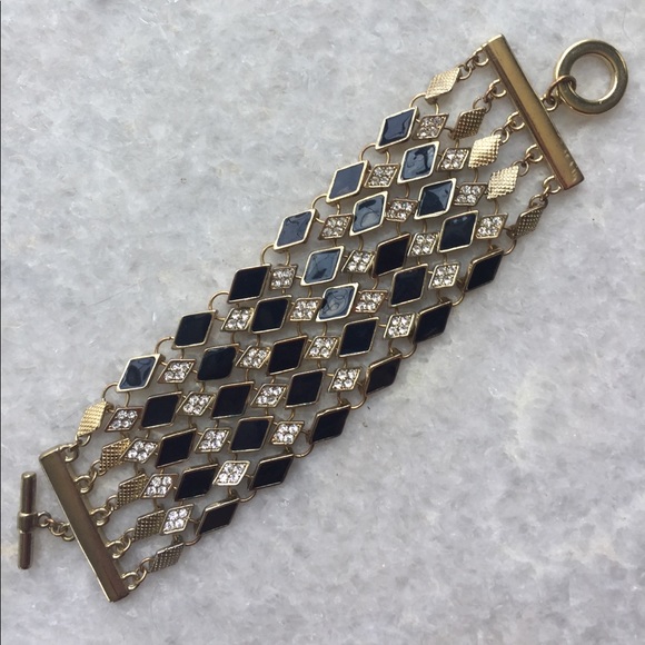 The Limited Navy & Gold Bracelet/Earring set - Picture 2 of 4