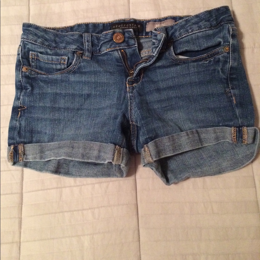 Aeropostale midi denim shorts