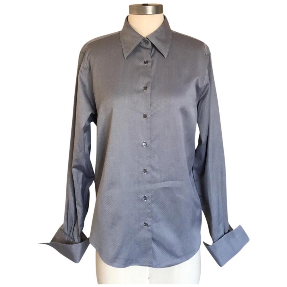 ✨NWOT✨ Black Semi-fitted All Cotton Shirt
