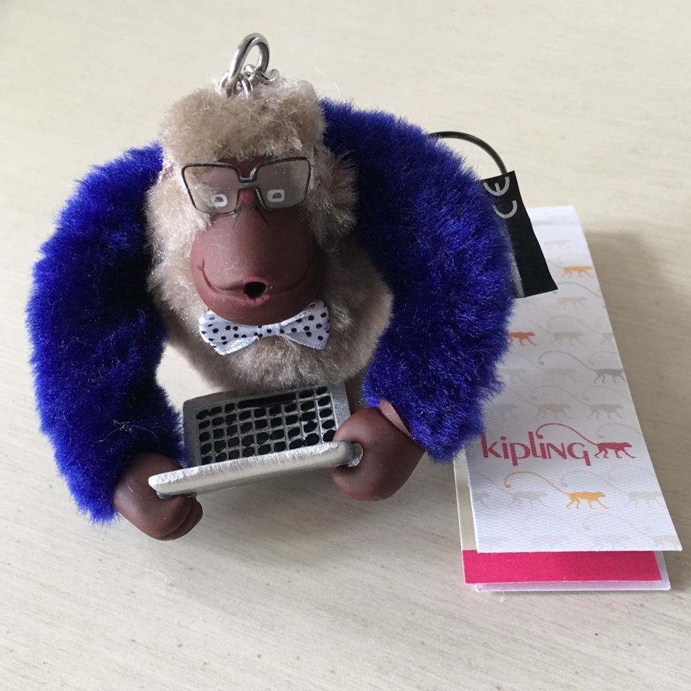 Kipling Computer Geek Monkey Keychain