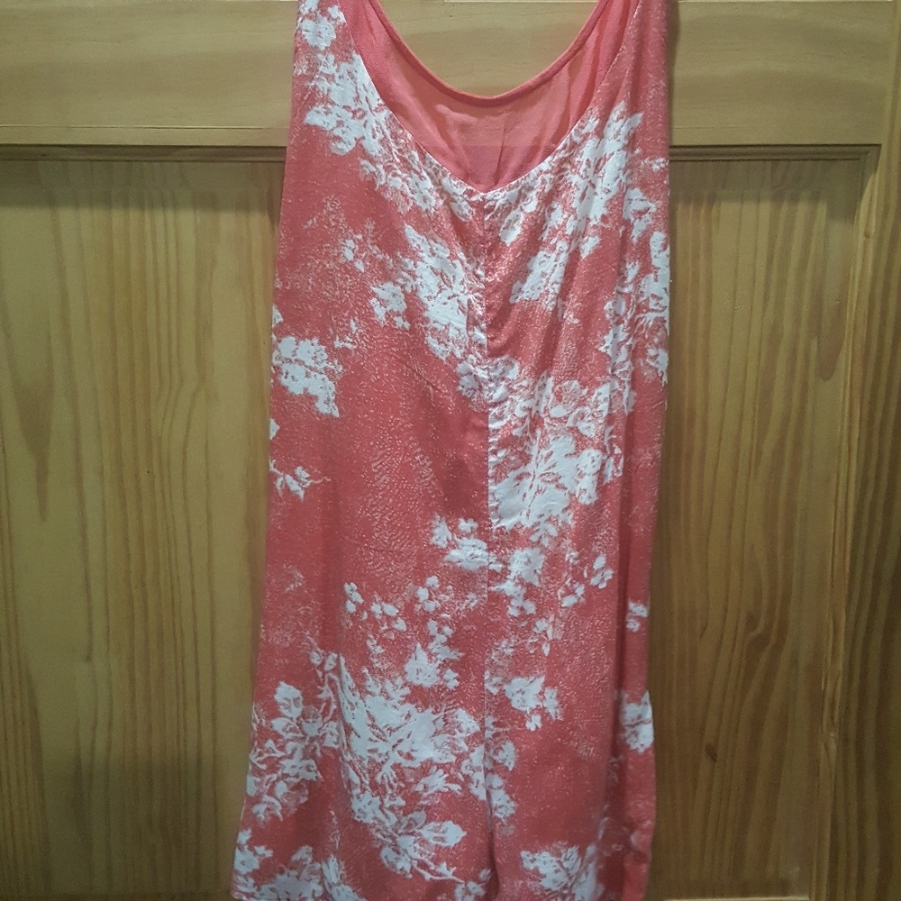 Free people corral and ivory floral print romper