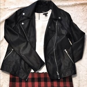 Forever21 Faux Leather Moto-style jacket (NWOT)