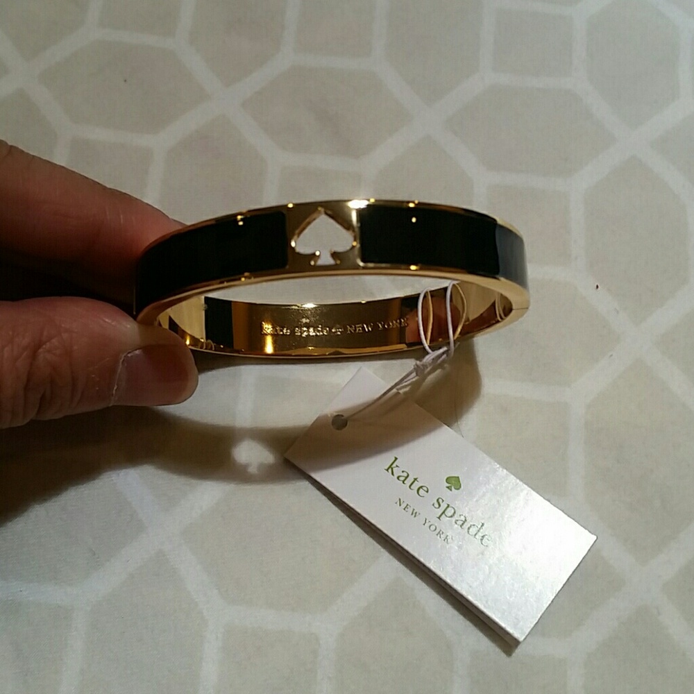 Kate spade "hole punch spade" bracelet/bangle