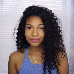 Brazilian curly lace front wig