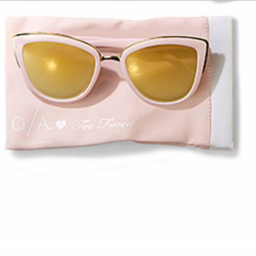 Quay x TOOFACED My Girl Sunglasses PINK NEW rare - Picture 7 of 8