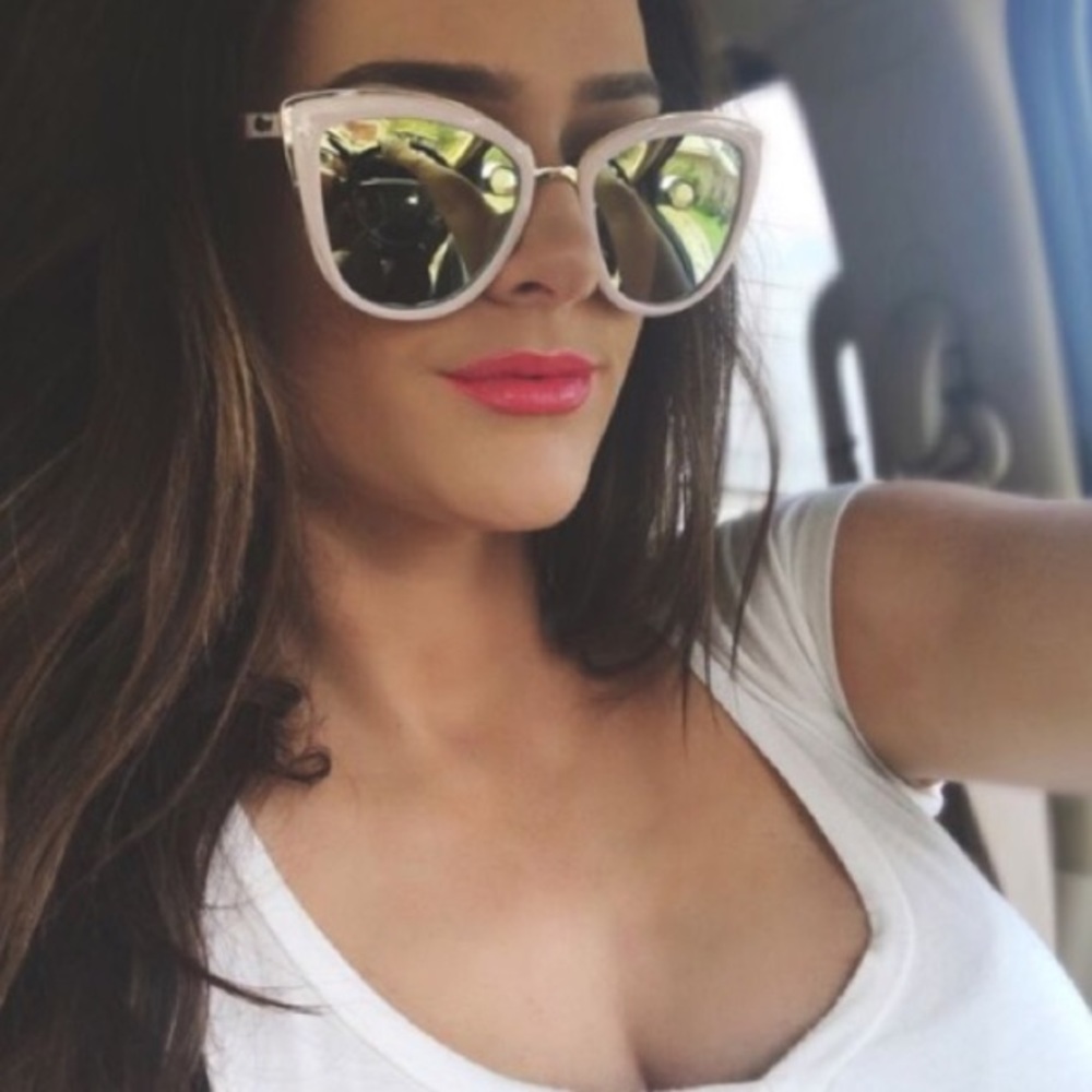 Quay x TOOFACED My Girl Sunglasses PINK NEW rare - Picture 8 of 8