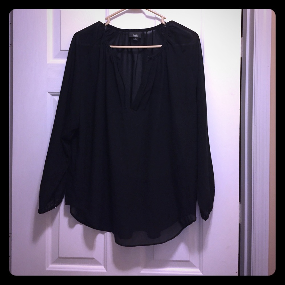 Black blouse size medium