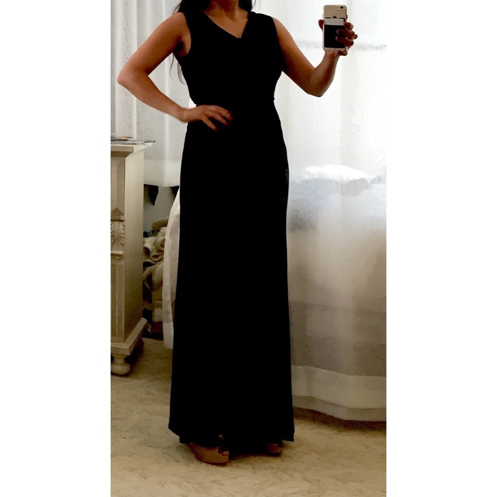 Banana Republic maxi cowl neck dress