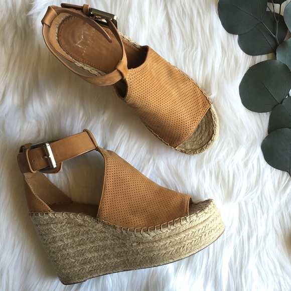 Marc Fisher Shoes - MARC FISHER LTD Annie Perforated Espadrille Wedge