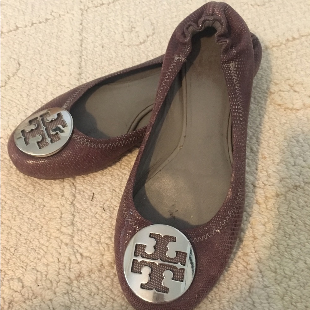 Authentic Tory Burch Snakeskin Flats
