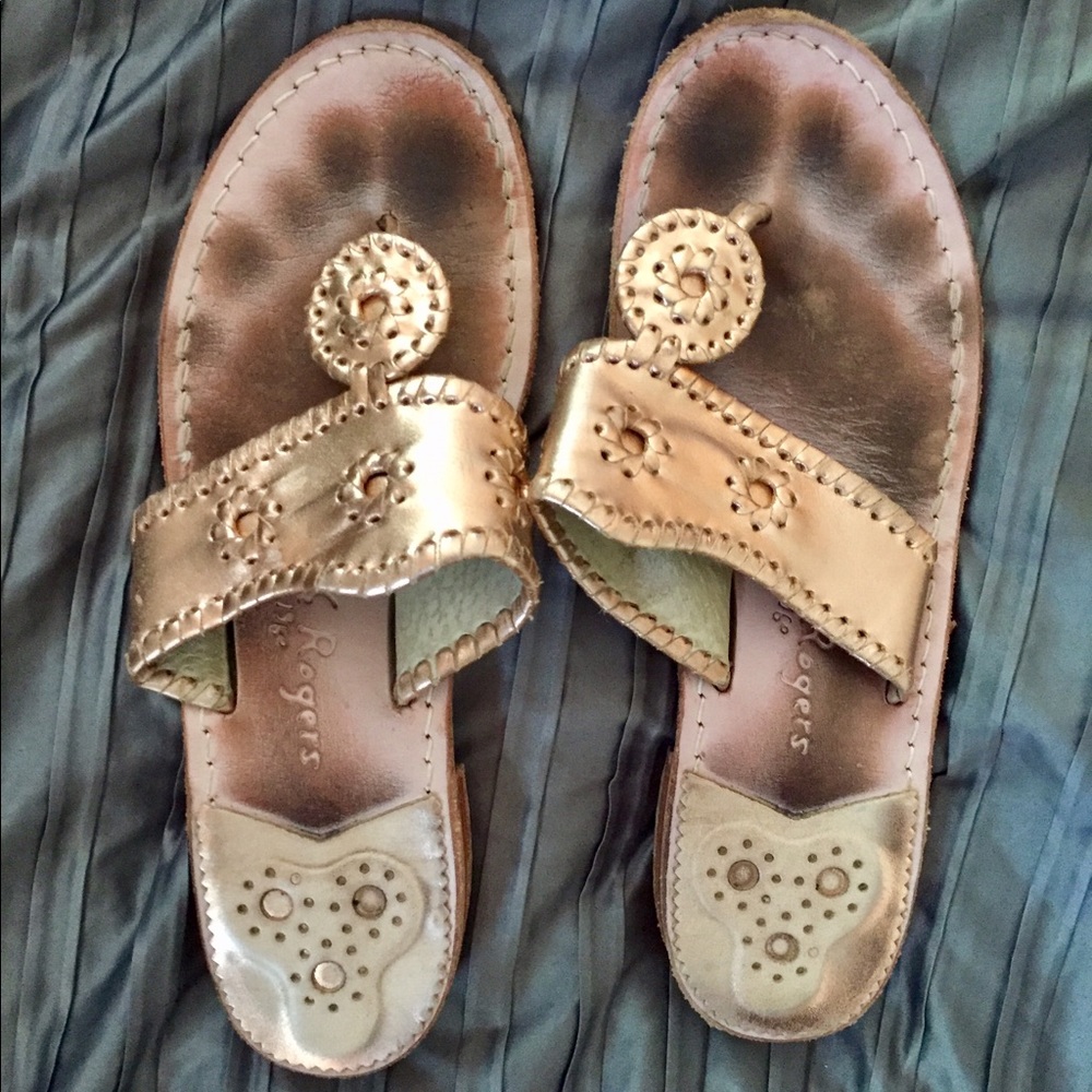 Used Rose Gold Jack Rogers
