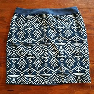 Aztec style mini skirt