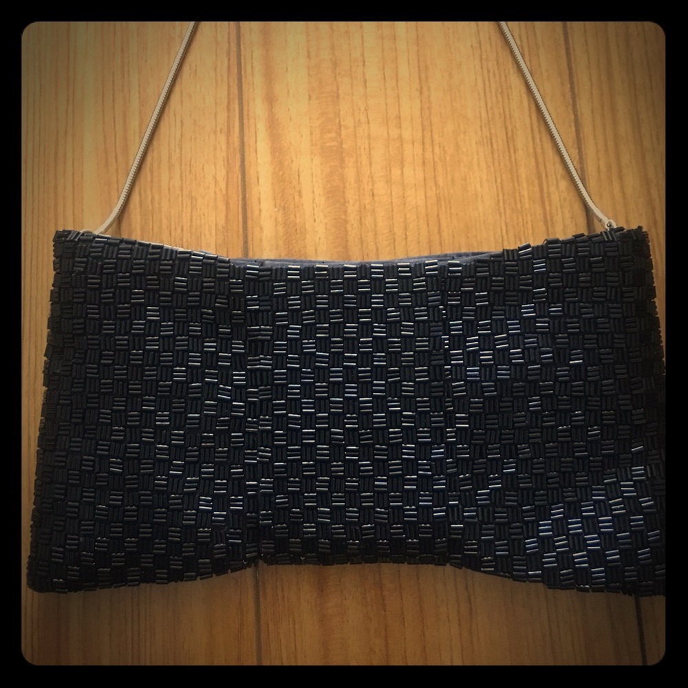 Banana Republic Hand Beaded Evening Shoulder Bag