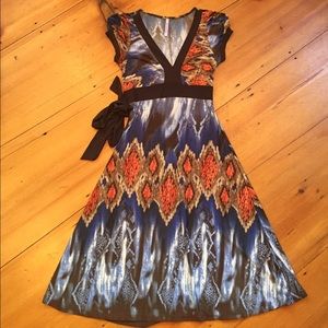 Stretchy Patterned Dress