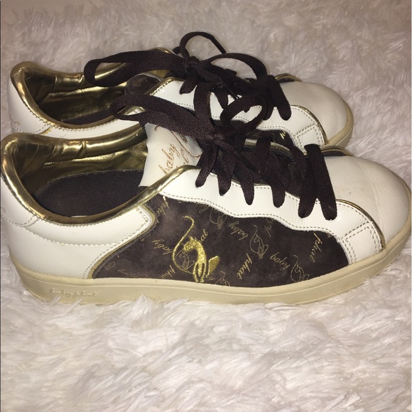 Baby Phat Shoes Baby Phat Tennis Shoes Size 6 Brown Gold Poshmark