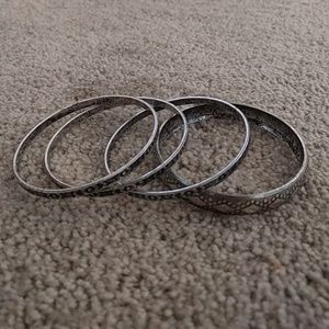 Set of 4 tribal inspired bangles