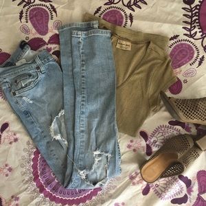 Distressed Skinny Levi's Skinny Jeans