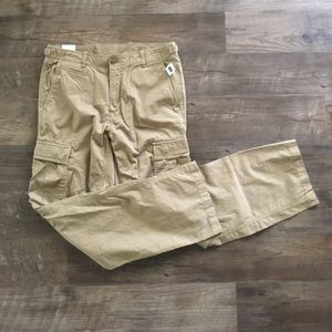 NWT Gap men's khaki cargo pants 34"