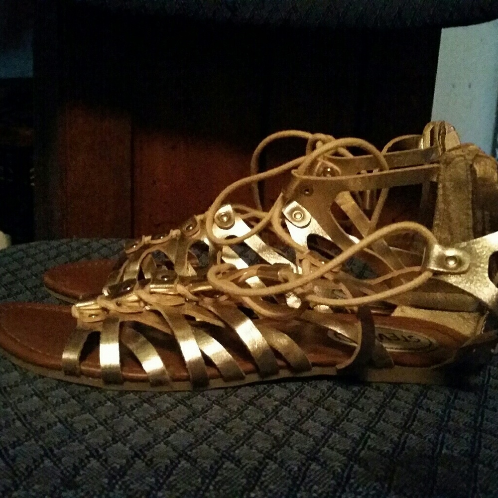 Stevie's Gold Sandals