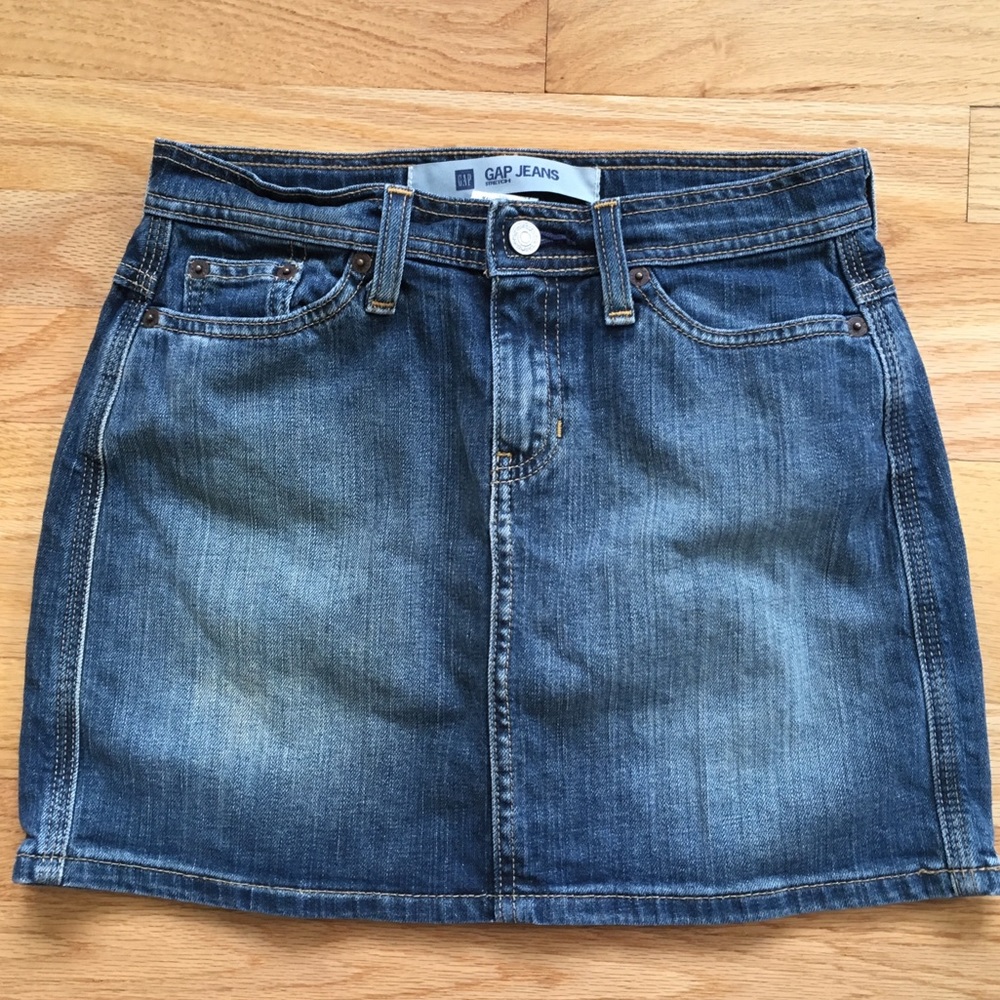 Gap Stretch Denim Skirt