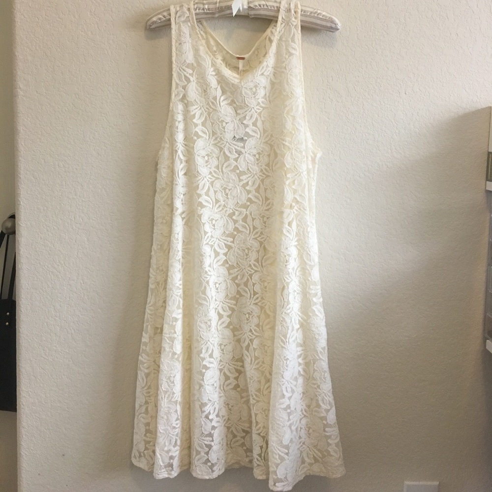 Free People Ivory Lace Dress
