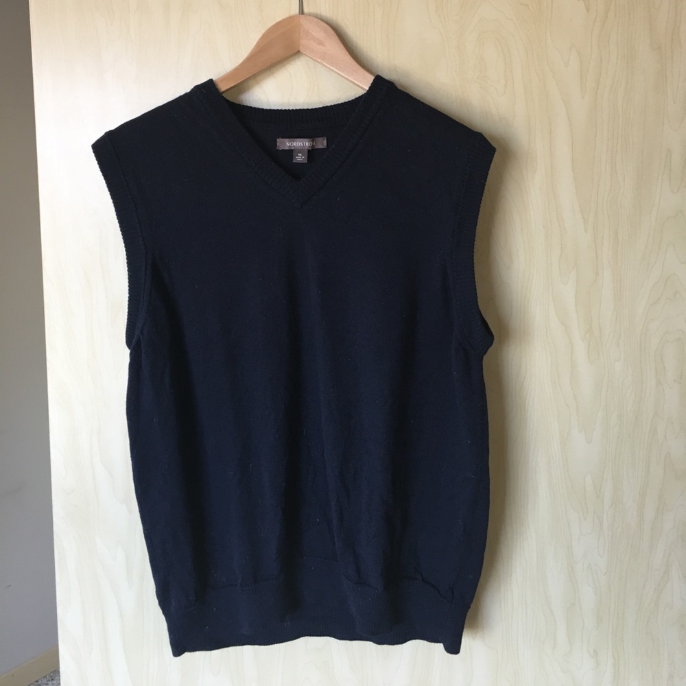 Men's XL Merino Wool V-Neck sweater vest