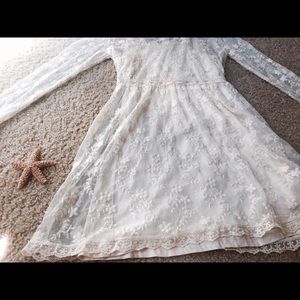 Vintage white lace dress