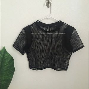 Forever 21 Mesh Crop Top