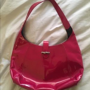 Longchamp Roseau Patent Leather Toggle Bag
