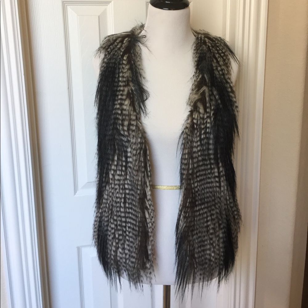 Faux fur vest