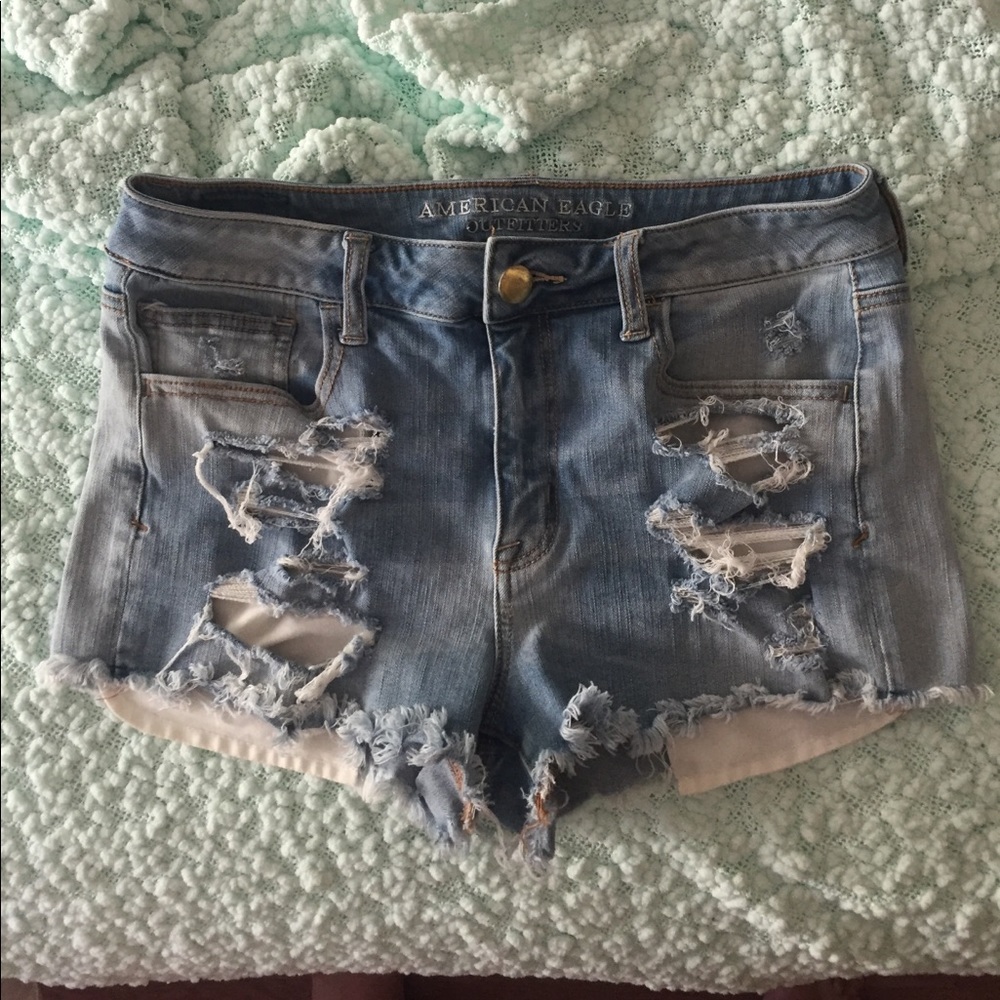 American Eagle super stretch hi rise shorts