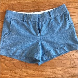 Loft 4" chambray cuffed shorts