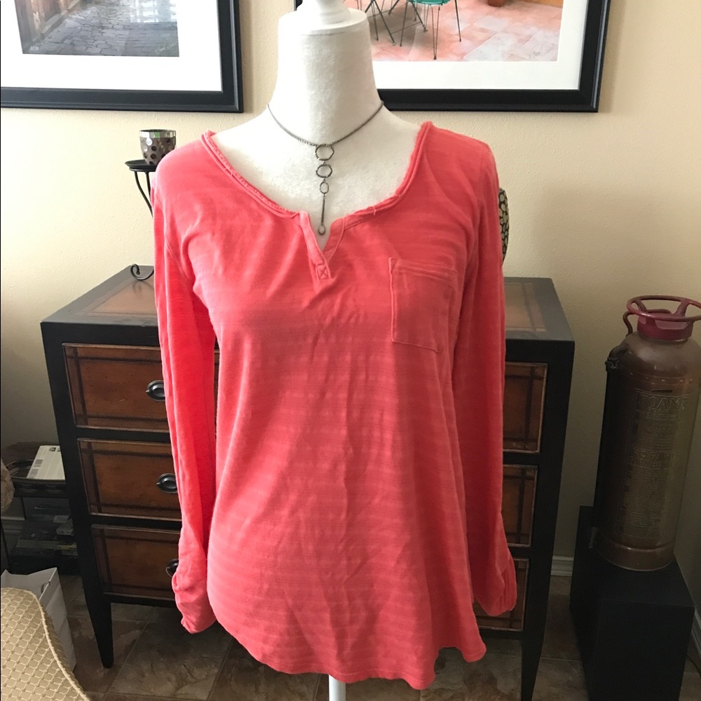 FINAL PRICE DROP Lucky brand 🍀large coral top