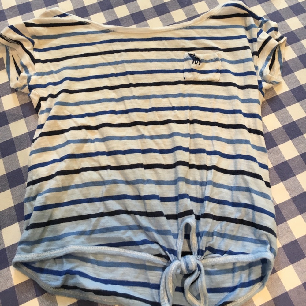 Abercrombie striped ombré shirt