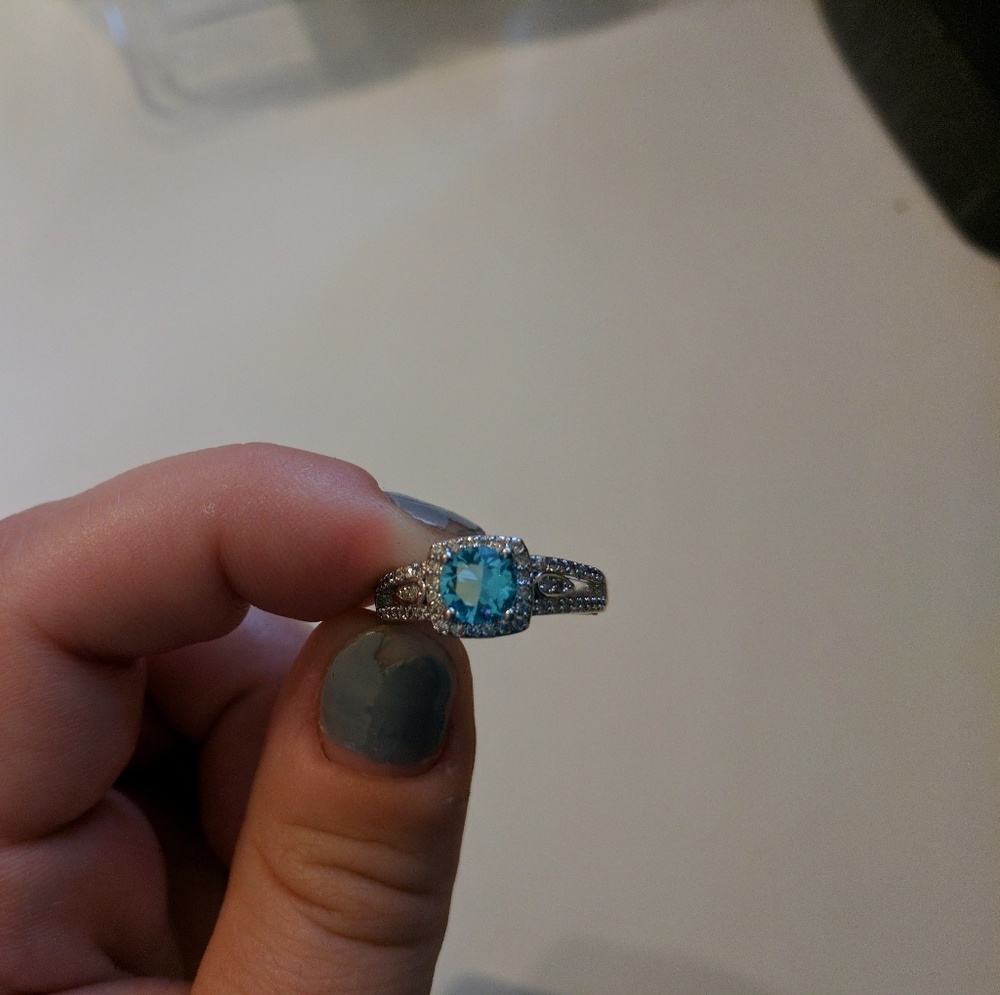 Beautiful blue costume Ring