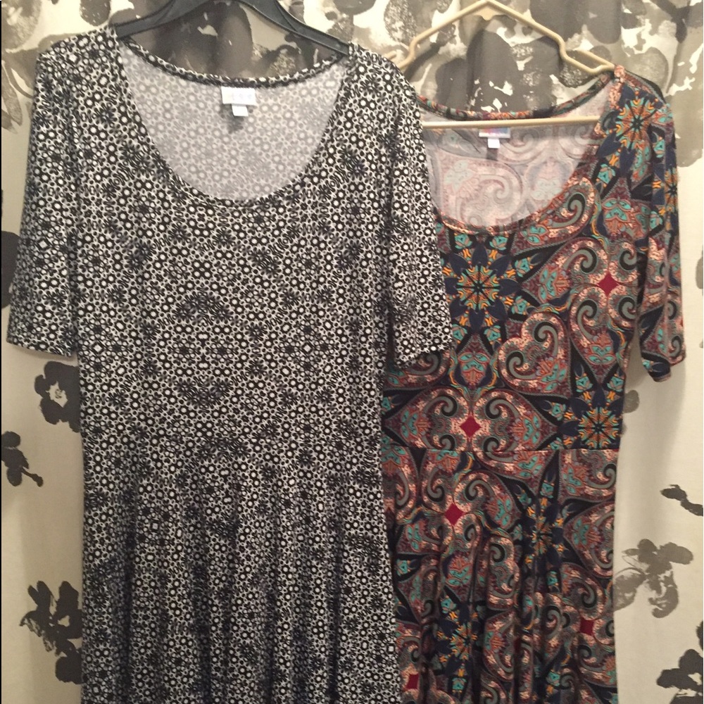 Pair of Lularoe Nicole dresses (price is for both)