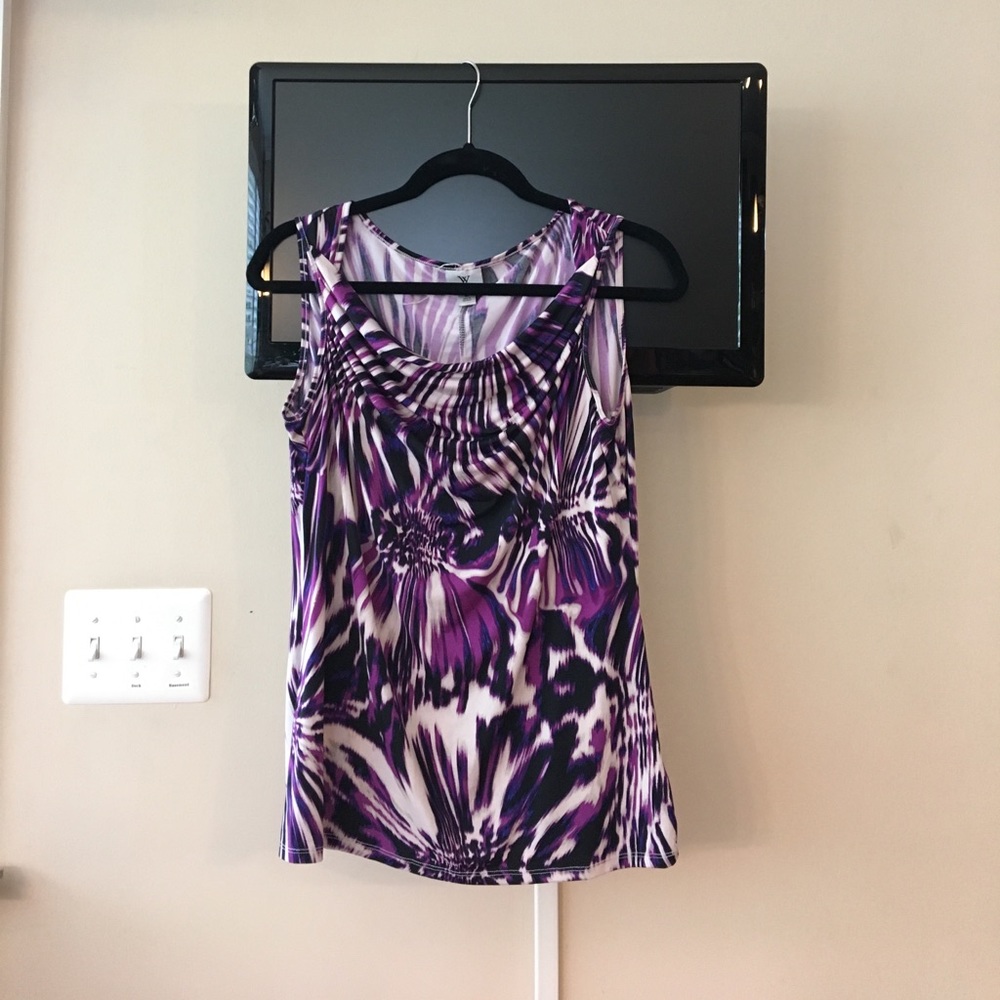 Wortington Stretch Purple Tank Top