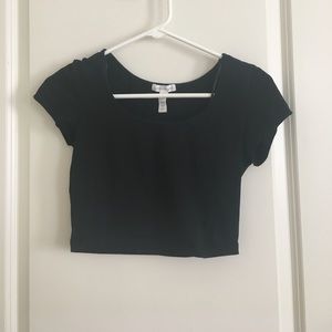 Black crop top