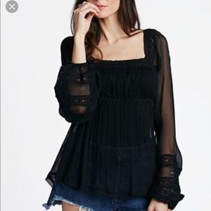 Free People Moonchaser Peasant Crop