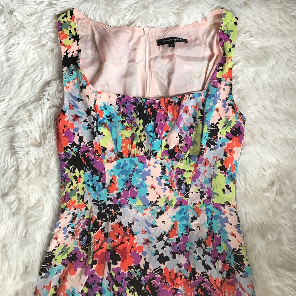 WATERCOLOR FLORAL COCKTAIL DRESS